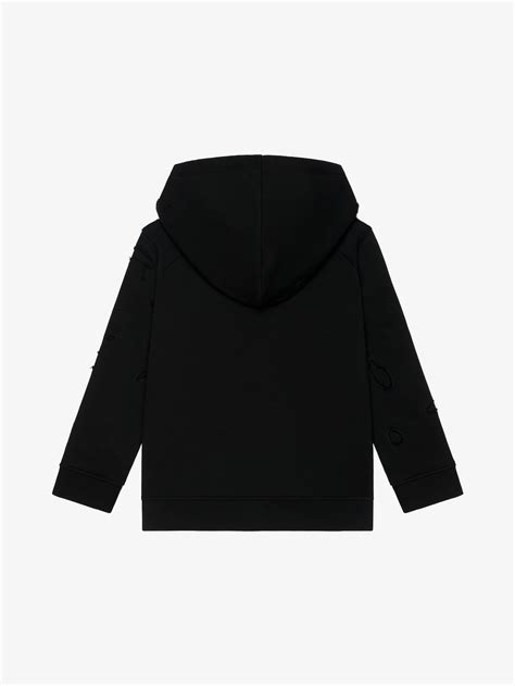 givenchy paris destroyed|GIVENCHY hooded sweatshirt in partly destroyed fleece .